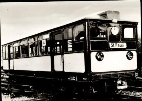 Foto Ak U-Bahn Waggon 220, St. Pauli, Museumsfahrzeug