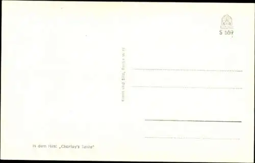 Ak Schauspieler Walter Giller, Portrait, Charley's Tante, Autogramm