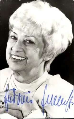 Ak Schauspielerin Gudrun Genest, Portrait, Autogramm