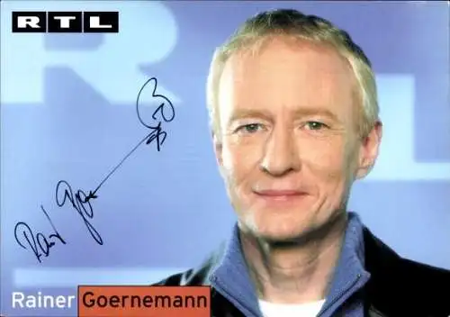 Ak Schauspieler Rainer Goernemann, Portrait, Autogramm