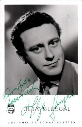 Ak Schauspieler Ilja Glusgal, Portrait, Autogramm