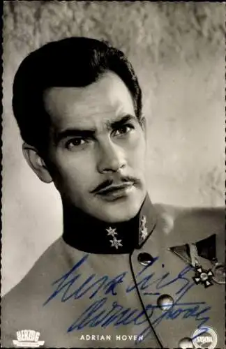 Ak Schauspieler Adrian Hoven, Portrait, Film Kaiserjäger, Autogramm