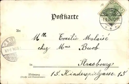 Künstler Ak Jouy aux Arches Moselle, Szene aus dem Kriege um 1870