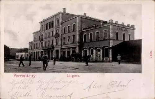 Ak Pruntrut Porrentruy Kanton Jura, Bahnhof