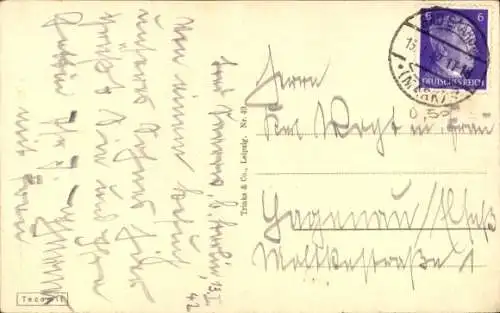 Ak Fürstenwalde an der Spree, Rathausbogen, Ehrenmal, Hafen, Domkirche, Bahnhof