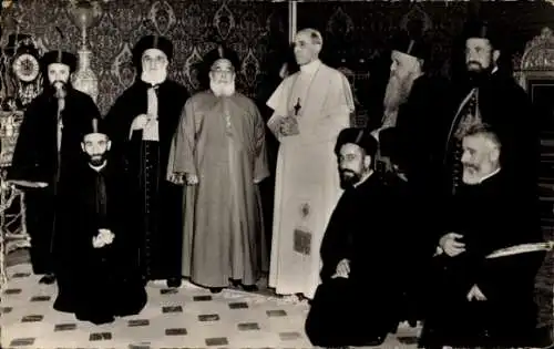 Foto Ak Papst Pius XII., Geistliche, Religion