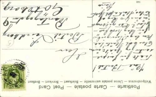 Ak Glückwunsch Neujahr, Kinder schmücken Schneemann