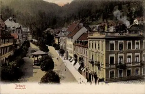 Ak Triberg im Schwarzwald, Marktplatz