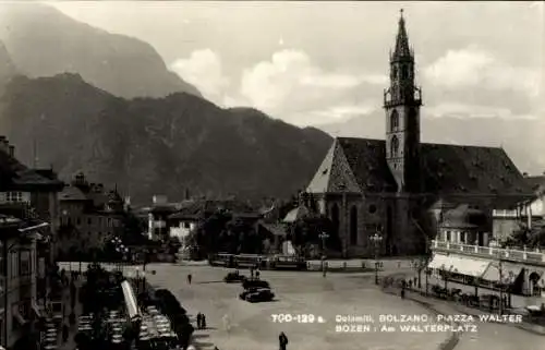 Ak Bozen Bolzano Südtirol, Walterplatz