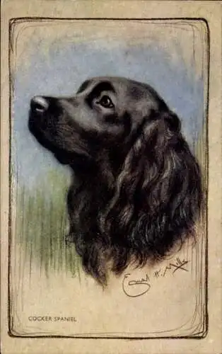 Künstler Ak Mills, EH, Cocker Spaniel