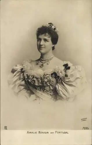 Ak Amalie, Königin von Portugal, Porträt