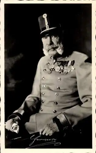 Ak Kaiser Franz Joseph I., Portrait in Uniform
