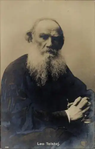 Ak Schriftsteller Lew Nikolajewitsch Tolstoi, Portrait