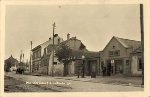 Ak Hannersdorf Burgenland, Straße, Shell, Tankstelle, Zapfsäule