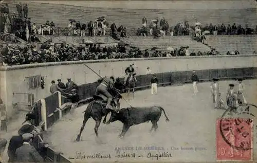 Ak Arenes de Beziers, Ein guter Spaten