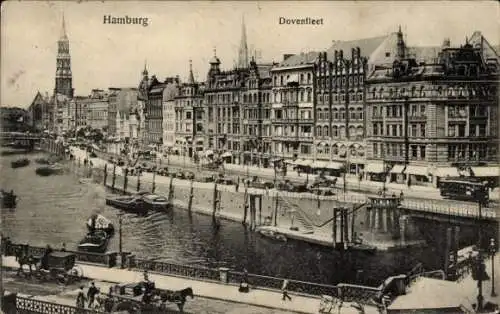 Ak Hamburg Mitte Altstadt, Dovenfleet