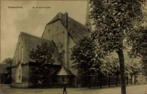 Ak Ostseebad Eckernförde, St. Nicolai-Kirche