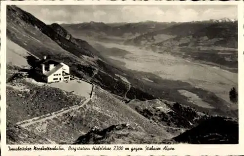 Ak Innsbruck in Tirol, Nordkettenbahn, Panorama, Bergstation Hafelekar