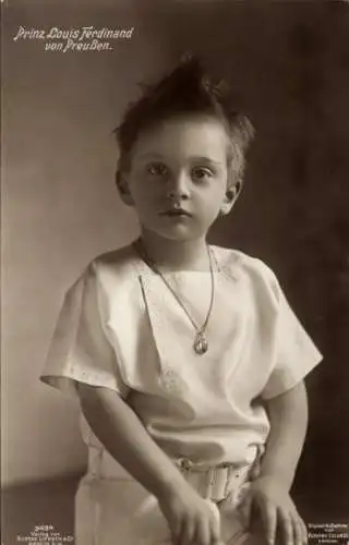 Ak Prinz Louis Ferdinand von Preußen, Kinderportrait