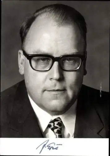 Ak Politiker Josef Ertl, Bundesminister für Ernährung, Landwirtschaft und Forsten, Autogramm