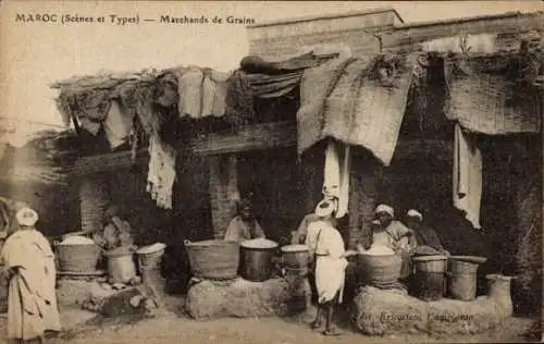 Ak Marokko, Getreidehändler, Maghreb