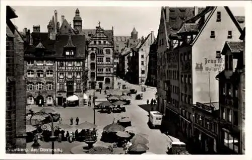 Ak Nürnberg in Mittelfranken, Obstmarkt