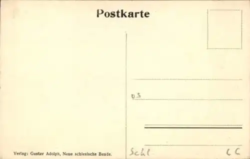 Ak Szklarska Poręba Schreiberhau Schlesien, Neue schlesische Baude, Schronisko Na Hali Szrenickiej