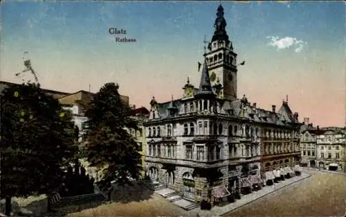 Ak Kłodzko Glatz Schlesien, Rathaus