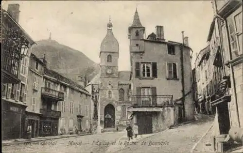 Ak Murat Cantal, l'Eglise et le Rocher de Bonnevie