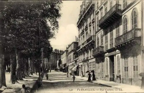 Ak Versailles Yvelines, Rue Colbert