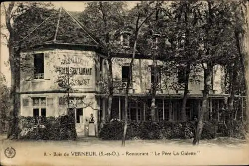 Ak Verneuil sur Seine Yvelines, Restaurant Le Pere La Galette