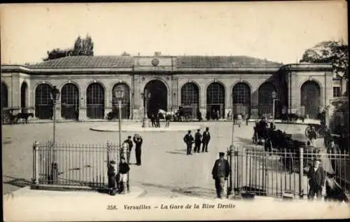 Ak Versailles Yvelines, Bahnhof