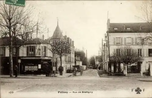 Ak Palissy Val de Marne, Rue de Bretigny