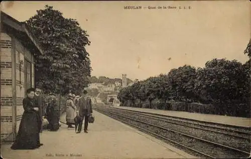 Ak Meulan in Yvelines, Quai de la Gare