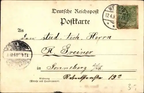 Ak Weimar in Thüringen, Schillerhaus