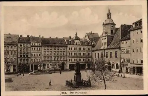 Ak Jena in Thüringen, Marktplatz, Hotel zur Sonne, Schuhgeschäft