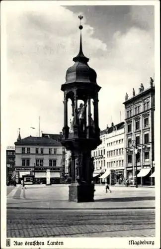 Ak Magdeburg an der Elbe, Kaiser-Otto-Denkmal