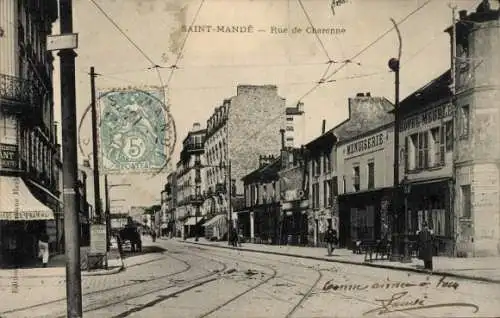 Ak Saint Mandé Val de Marne, Rue de Charonne, Hotel Meuble