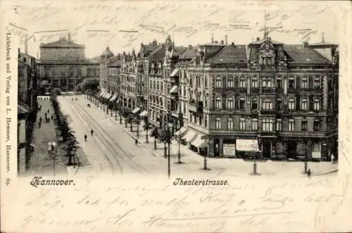 Ak Hannover in Niedersachsen, Theaterstraße