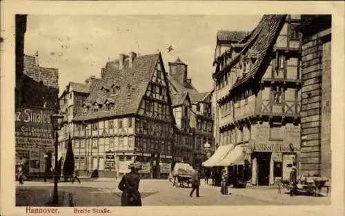 Ak Hannover in Niedersachsen, Breite Straße, Geschäft Carl Dehnhardt, Reklame Sinalco