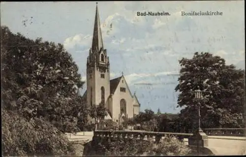 Ak Bad Nauheim in Hessen, Bonifaciuskirche