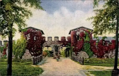 Ak Bad Homburg vor der Höhe Hessen, Römerkastell Kastell Saalburg, Porta decumana