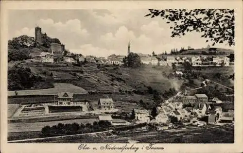 Ak Niederreifenberg Schmitten im Taunus, Oberreifenberg, Teilansicht