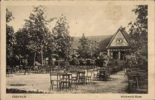 Ak Krefeld am Niederrhein, Stadtwald-Haus