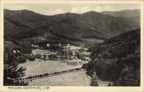 Ak Günterstal Freiburg im Breisgau, Gesamtansicht, Panorama