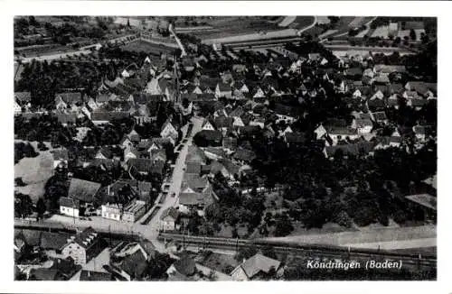 Ak Köndringen Teningen in Baden, Fliegeraufnahme