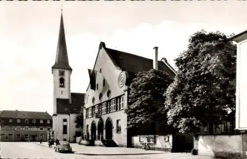 Ak Oppau Ludwigshafen am Rhein, Rathaus, Kirche