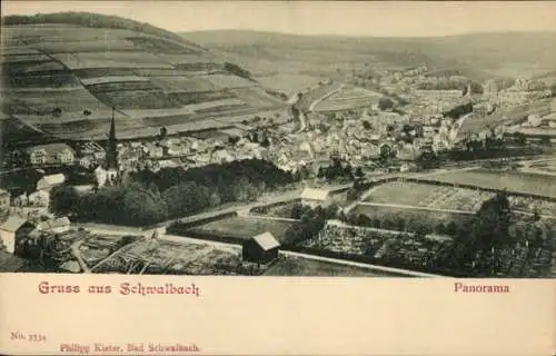 Ak Bad Schwalbach im Taunus, Panorama