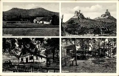 Ak Gleichen Landkreis Göttingen, Gashaus, Hallen, Die Gleichen