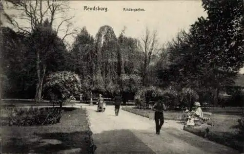 Ak Rendsburg in Schleswig Holstein, Kindergarten